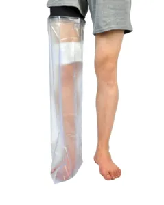 Capa de vedação impermeável para perna, capa protetora apertada para perna e chuveiro, para adulto, bandagem de fundição
