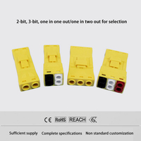 Connecteur rapide enfichable série 826, 2/3 pôles, 400V 6A, bornier à levier, une entrée une sortie/une entrée deux sorties, ENEC CE