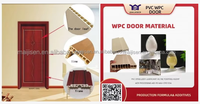 Panneau de porte et cadre de porte en PVC WPC, améliorant la résistance et la solidité, aide à la transformation spécialisée GM605