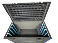 Caja de herramientas rodante de PE de venta directa de fábrica para montaje de escenarios, flight case de bajo costo para dispositivos y cableado de conciertos