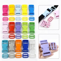 Meetee-Ceinture plate colorée en plastique nylon 20-32mm avec boucle magnétique à dégagement rapide, accessoire de sac, sangle, loquet, clip