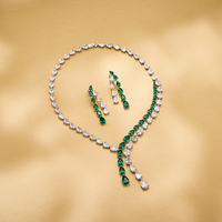 Collier de luxe haut de gamme en laiton à double couche en forme de poire avec incrustation de zircon, classique et mignon, cadeau de soirée pour femmes
