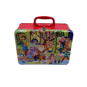 Заводская индивидуальная оптовая продажа креативных мультяшных банок для ланча, металлические изысканные подарочные коробки, Упаковочная жестяная коробка для ланча - Product Image 4