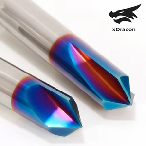 XDracon 2/3/4 Flute <strong>Chamfer</strong> End <strong>Mill</strong> 30 <strong>45</strong> 60 90 120 <strong>Degree</strong> Carbide CNC Milling Cutter for CNC Tool - Product Image 3