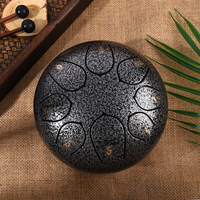 6 Inch Steel Tongue Drum Musical Percussion Instrument Hand Hollow Drum Gift for Musicians and Family Friends