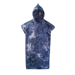Serviette de plage poncho à capuche personnalisée en microfibre, sans sable, séchage rapide, pour la natation estivale et le surf, robe de change - Product Image 3