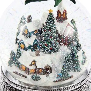 La nouvelle boule de cristal exquise de 150mm scène de neige de Noël cadeau de Noël décoration résine grande boule à neige