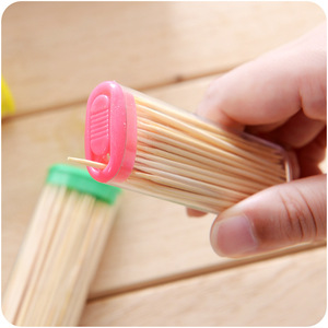 Bamboo Toothpicks <b>Portable</b> Lighter Shape 80-100 Pcs Per Pack Travel Use - Product Image 3