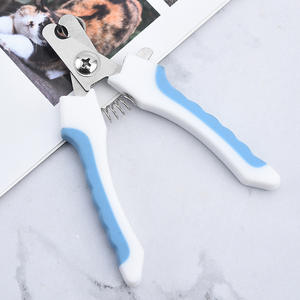 กรรไกรตัดเล็บสัตว์เลี้ยงสำหรับสุนัขและแมว พร้อมด้ามจับที่จับสบาย วัสดุพลาสติก ใช้งานสะดวก - Product Image 1