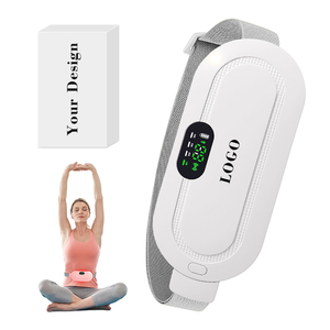 Huyo 0728 Led Display Wearable <b>Heating</b> Pad 4 Modes Vibration <b>Wireless</b> Rechargeable Timing <b>Control</b> Menstrual 1500mah Portable - Product Image 1