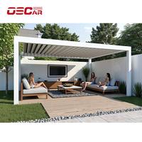 Grande Pergola Maison Verre 4M x 6M Pergola Bioclimatique Aluminium Show Room Garden Patio Pergola