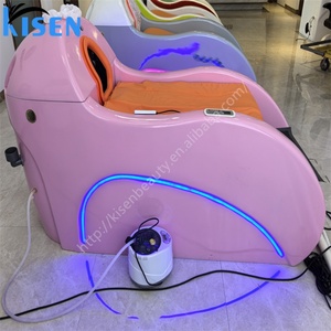 Sillón Eléctrico Automático Kisen para Lavado de Cabello y Spa Capilar con Masaje Robótico y Máquina de Fumigación - Product Image 6