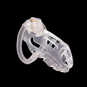 <span class=keywords><strong>Cage</strong></span> de chasteté entièrement fermée en silicone et plastique, prix fabricant, <span class=keywords><strong>cage</strong></span> de chasteté tendance pour hommes, maille, petite et grande taille - Product Image 3