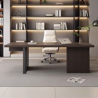 Bureau moderne simple en bois fumé pour la maison Bureau d'ordinateur de luxe léger de style italien Nouveau produit