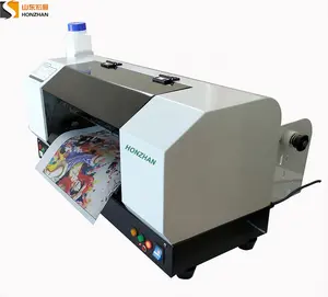 Honzhan DTF fast printer a3 with white color ink for heat transfer pet film printing