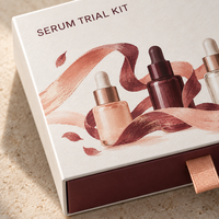 Boîte cadeau rigide personnalisée de style tiroir, en carton recyclable, pour cosmétiques et soins de la peau, avec logo et insert