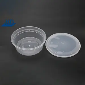 HD 8 12 16 24 32 Oz Round Clear Freezer Pp Food Package Deli Container With Lids For Hot Soups Food And Cold Salads Fruit