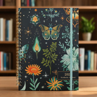 Meilleures ventes 2027 - Carnet de planification hebdomadaire et mensuelle A5 portable, spirale, personnalisable pour fournitures scolaires