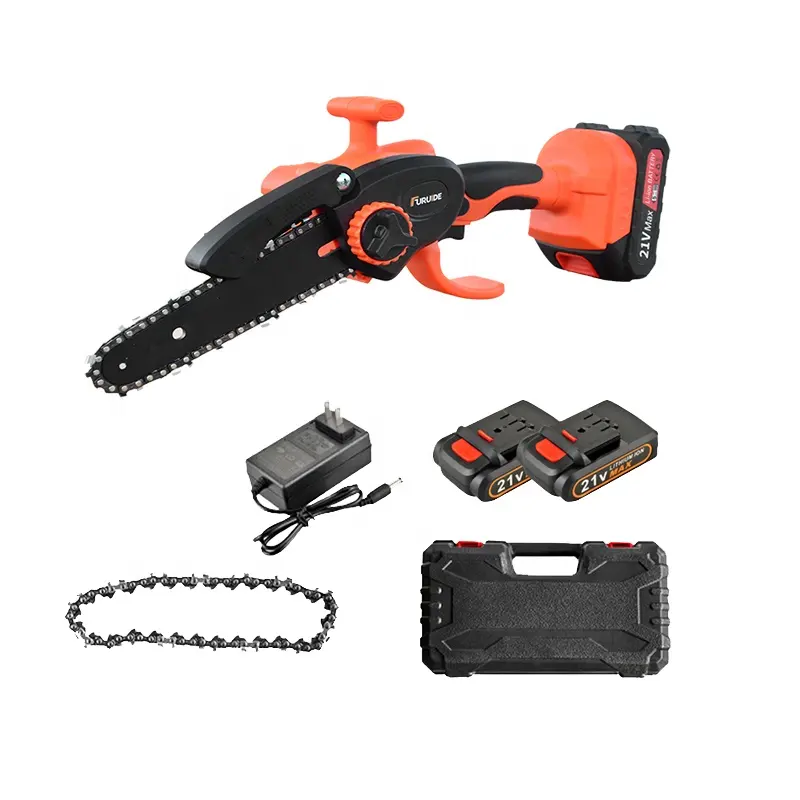 Mini one-hand electric chain saw rechargeable lithium battery garden pruning chainsaw wood cutting cordless woodworking saw