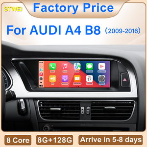 Système intelligent embarqué sans fil Android 13 8 cœurs haute définition 8,8 pouces pour Audi A4 S4 B8, prix usine STWEI - Product Image 2