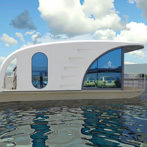 Cabine d'eau de luxe haut de gamme hors réseau flottant Glamping Pods <span class=keywords><strong>Immobilier</strong></span> Bleu Économie Acier École Chambre Parc Villa Maison - Product Image 3