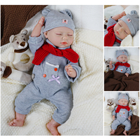 Poupées Bébé Reborn Nouveauté, Jouet Doux Corps Entier Imperméable, Sensation Réaliste, Style Endormi, pour Filles, Poupée Tendance