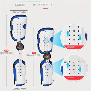 Penyangga Orthosis pergelangan kaki lutut, penyangga Orthosis paha kaki lutut tahan lama dengan Stabilizer Sendi tetap - Product Image 6