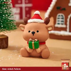 ตุ๊กตาเรซินน่ารักรูปหมีตุ๊กตาหิมะซานต้ากวางเครื่องประดับตั้งโต๊ะขายส่งตกแต่งคริสต์มาสที่น่ารักสำหรับบ้านและของขวัญ - Product Image 5