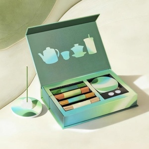 Artistic Wave-Pattern Incense Gift Set with Assorted <strong>Scent</strong> <strong>Sticks</strong> &amp; Incense Holder - Product Image 3