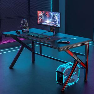Table de jeu moderne réglable <span class=keywords><strong>pour</strong></span> <span class=keywords><strong>PC</strong></span>, bureau <span class=keywords><strong>gamer</strong></span> avec LED, bureau de course, bureau e-sport - Product Image 5
