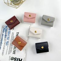 Sac à bijoux créatif et tendance, mini étui à bijoux en cuir souple, pochette de rangement portable pour accessoires en cuir