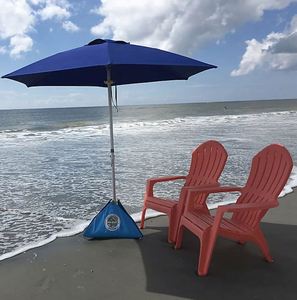 Parasol de plage personnalisé avec logo promotionnel et commercial pour activités extérieures et promotionnelles - Product Image 3
