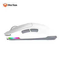 Mouse Gaming Meetion Air GW24 Tri-mode Ultralight RGB Optik Nirkabel 2.4g 8000dpi Tiga Mode Isi Ulang