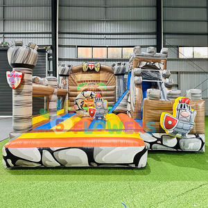 Nouveau design soldats <span class=keywords><strong>garde</strong></span> maison de rebond combo toboggan castillos gonflables château gonflable avec toboggan - Product Image 2