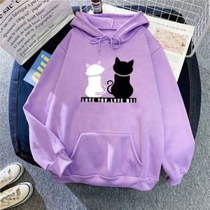 Felpe con Cappuccio <span class=keywords><strong>per</strong></span> Ragazze Carine all'Ingrosso, Felpe da Donna a Maniche Lunghe con Stampa di Gatti, Pullover - Product Image 3