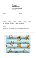 Alfombrilla de Gel Refrigerante para Mascotas al por Mayor con Estampado de Perro de Dibujos Animados, Almohadilla de Hielo de Verano para Gatos, Perros, Jaulas y Áreas de Descanso Interiores