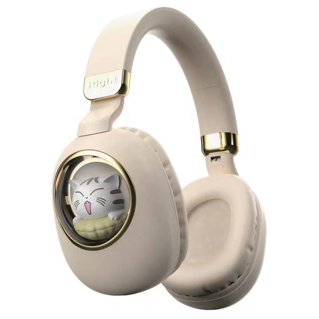 Compact Folding Soft Comfortable Over Ear Lightweight Bt Wireless Headphones for Kids