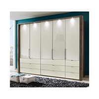 Armoire coulissante sur mesure pour la maison, utilisée dans de nombreuses couleurs, armoires de chambre à coucher, meubles blancs, armoires en bois