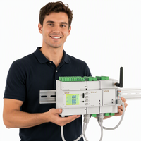Compteur d'énergie triphasé à deux canaux série Acrel ADW210-2S avec affichage LCD d'angle de phase Modbus-RTU