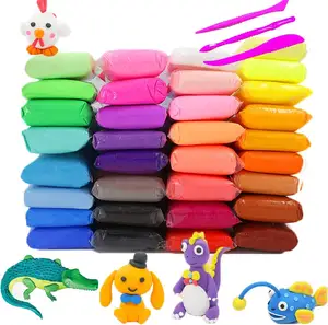 36 colori 20g di argilla per modellazione magica di argilla Ultra leggera asciutta con strumenti per bambini fai da te