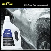 Champú Concentrado para Lavado de Autos Astree con Espuma Alta, pH Neutro, Espuma de Nieve, Desengrasante, Cera con Nano Recubrimiento, 2L, Jabón de Limpieza para Autos OEM
