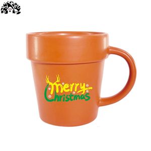 แก้วกาแฟเซรามิกแบบกำหนดเองจากโรงงาน ขนาด 350 มล. แก้วพอร์ซเลนสำหรับคนรักการปลูกต้นไม้ แก้วนมแบบพกพาสำหรับการเดินทาง - Product Image 5