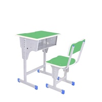 Bureaux et chaises réglables de style moderne pour salles de classe de collège, tailles personnalisées, bureau et chaise de classe