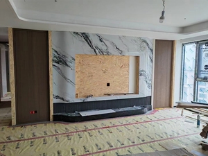 Panneaux muraux en marbre, bambou et charbon de <span class=keywords><strong>bois</strong></span>, <span class=keywords><strong>feuille</strong></span> UV en marbre, design moderne pour décoration intérieure - Product Image 6