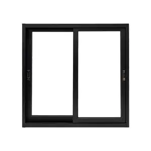 2023 China manufacturing top 10 brand aluminum frame glass sliding window Toughened glass filled with argon gas sliding window