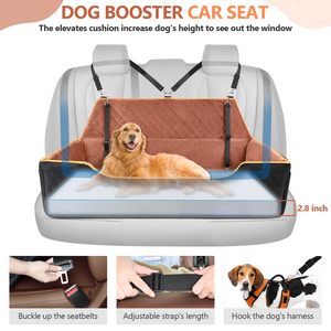 Assento de Carro para Cães Grandes, Design Sólido de Animal, Cama de Viagem com Espuma de Alta Densidade, Capa Lavável e Coleiras de Segurança para Cães de Porte Médio/Grande - Product Image 3