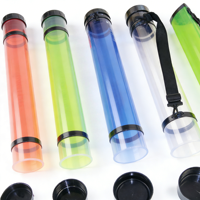 Tube de rangement transparent en plastique pour peinture 7,5*93cm – Collection de papier à dessin et de cartes postales pour étudiants en art et artistes peintres
