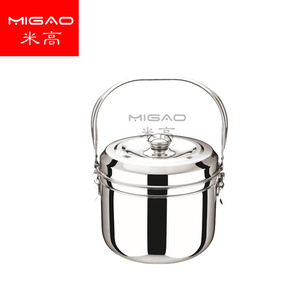 Casserole thermique en acier inoxydable Migao 7L 9L grande capacité, avec couvercle et poignée - Product Image 1