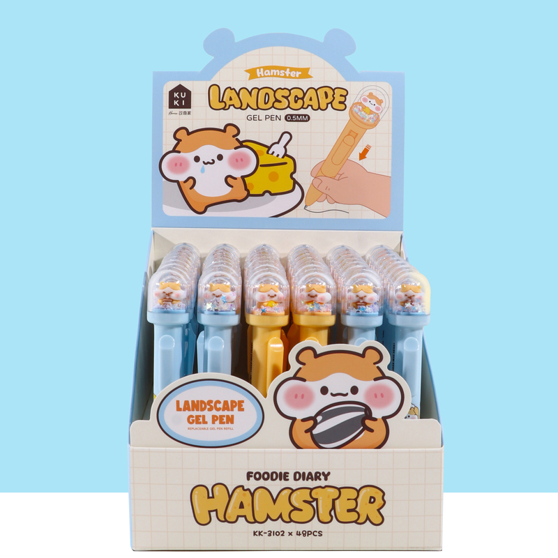 KUKI Cute Rat foodie Landscape Pen