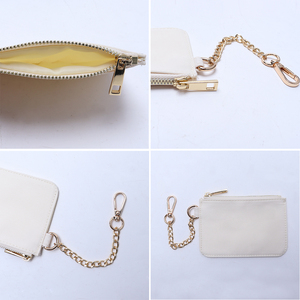 Tas dompet koin <span class=keywords><strong>Mini</strong></span> nilon ritsleting portabel Pria Wanita tempat kartu uniseks dompet koin tas dompet koin nilon gantungan kunci - Product Image 4